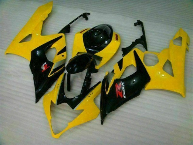 Billige Gelb Schwarz GSXR 1000 K5 2005-2006 Motorrad Verkleidungen