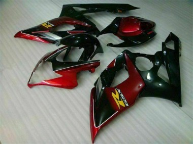 Billige Rot Schwarz GSXR 1000 K5 2005-2006 Motorrad Verkleidungen & Plastik
