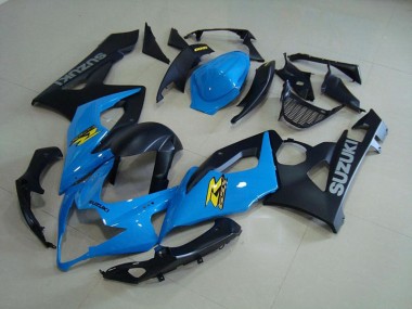 Billige Blau und Matt Schwarz GSXR 1000 K5 2005-2006 Motorrad Verkleidungen