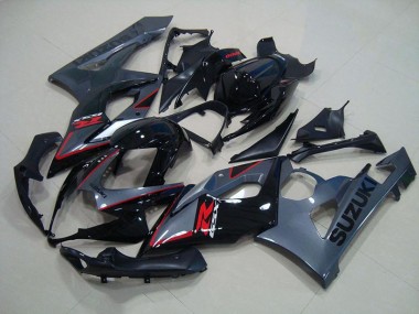 Billige Schwarz Rote Aufkleber GSXR 1000 K5 2005-2006 Motorrad Verkleidungen