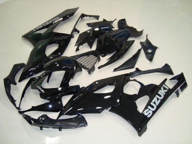 Billige Schwarz Silber Aufkleber GSXR 1000 K5 2005-2006 Motorrad Verkleidungen