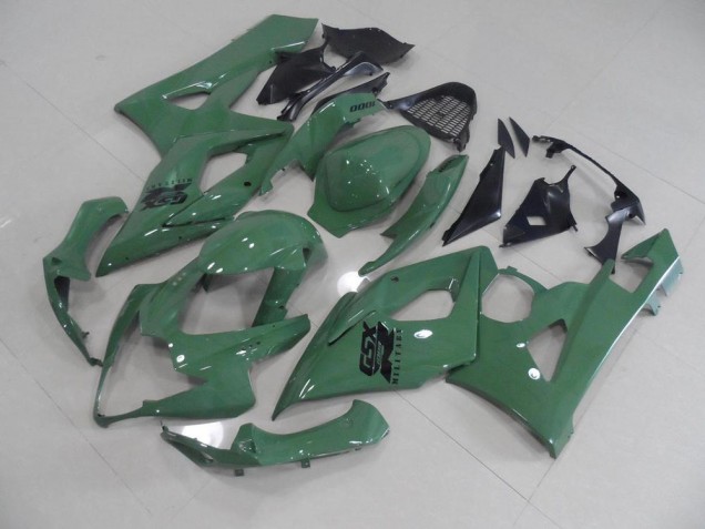Billige Glänzendes Armee Grün GSXR 1000 K5 2005-2006 Motorrad Verkleidungen