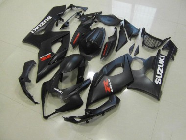 Billige Matt Schwarz mit Weißen Aufklebern GSXR 1000 K5 2005-2006 Motorrad Verkleidungen