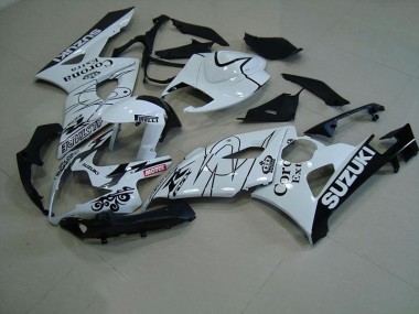 Billige Weiß Corona GSXR 1000 K5 2005-2006 Motorrad Verkleidungen