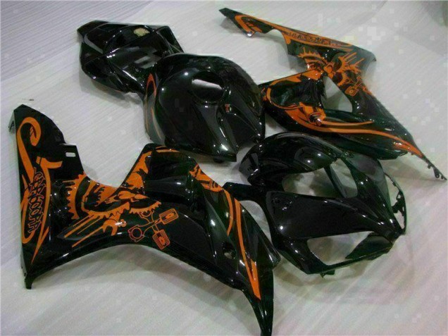 Billige Braun Schwarz CBR 1000 RR 2006-2007 Motorrad Verkleidungen Billige Braun Schwarz CBR 1000 RR 2006-2007 Motorrad Verkleidungen