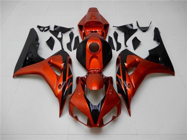 Billige Orange Schwarz CBR 1000 RR 2006-2007 Motorrad Verkleidungen Billige Orange Schwarz CBR 1000 RR 2006-2007 Motorrad Verkleidungen