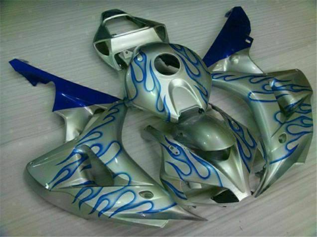Billige Blau Flamme Silber CBR 1000 RR 2006-2007 Motorrad Verkleidungen