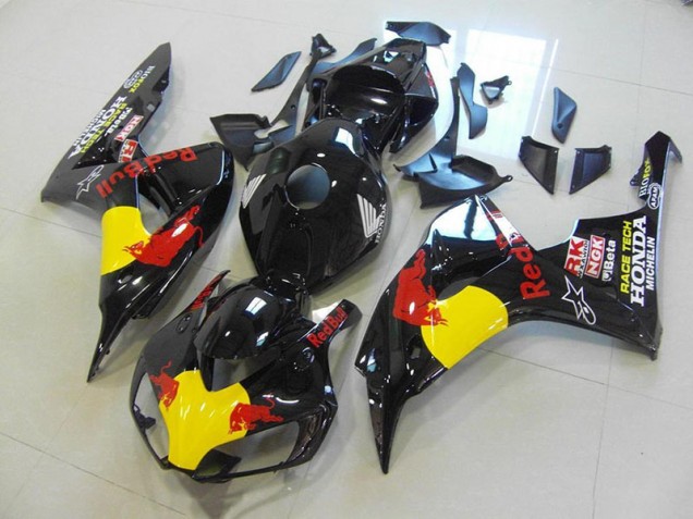 Billige Schwarzer Rot Bull CBR 1000 RR 2006-2007 Motorrad Verkleidungen Billige Schwarzer Rot Bull CBR 1000 RR 2006-2007 Motorrad Verkleidungen
