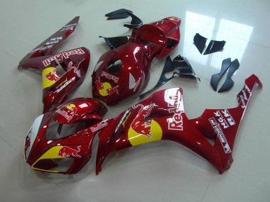 Billige Candy Rot Rot Bull CBR 1000 RR 2006-2007 Motorrad Verkleidungen