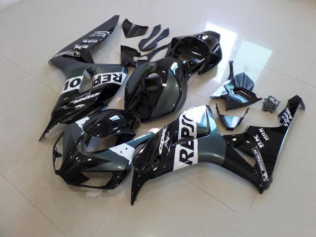 Billige Grau Schwarz Repsol CBR 1000 RR 2006-2007 Motorrad Verkleidungen Billige Grau Schwarz Repsol CBR 1000 RR 2006-2007 Motorrad Verkleidungen