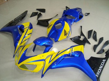 Billige Gelb Blau Schwarz CBR 1000 RR 2006-2007 Motorrad Verkleidungen