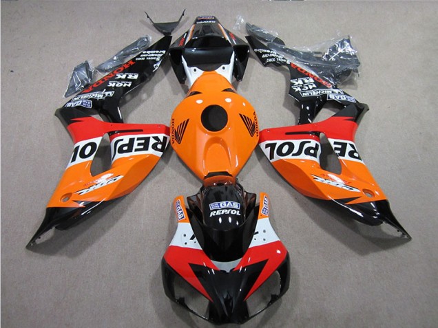 Billige Orange Repsol CBR 1000 RR 2006-2007 Motorrad Verkleidungen Billige Orange Repsol CBR 1000 RR 2006-2007 Motorrad Verkleidungen