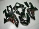 Billige Schwarz rote Flamme ZX10R 2006-2007 Motorrad Verkleidung Billige Schwarz rote Flamme ZX10R 2006-2007 Motorrad Verkleidung