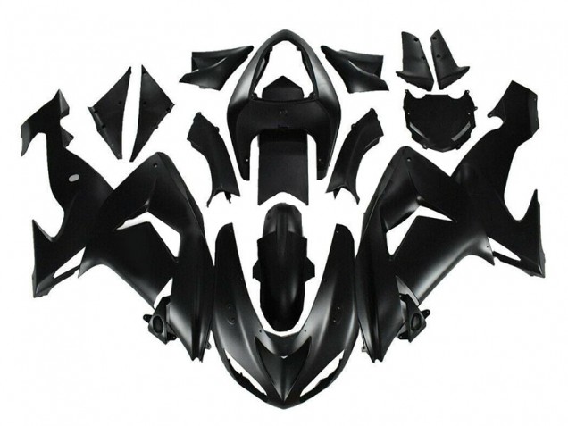 Billige Matt Schwarz ZX10R 2006-2007 Motorrad Verkleidung Billige Matt Schwarz ZX10R 2006-2007 Motorrad Verkleidung