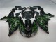 Billige Schwarze Grüne Flamme ZX10R 2006-2007 Motorrad Verkleidungen Billige Schwarze Grüne Flamme ZX10R 2006-2007 Motorrad Verkleidungen