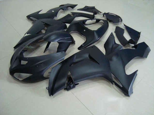 Billige Matt Schwarz ZX10R 2006-2007 Motorrad Vollverkleidung