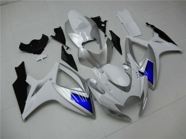 Billige Weiß Blau GSXR 600 / 750 K6 2006-2007 Motorrad Verkleidung Billige Weiß Blau GSXR 600 / 750 K6 2006-2007 Motorrad Verkleidung