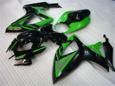 Billige Grün Schwarz GSXR 600 / 750 K6 2006-2007 Motorrad Verkleidungen