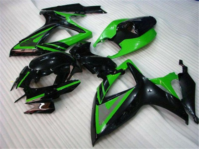 Billige Grün Schwarz GSXR 600 / 750 K6 2006-2007 Motorrad Verkleidungen Billige Grün Schwarz GSXR 600 / 750 K6 2006-2007 Motorrad Verkleidungen