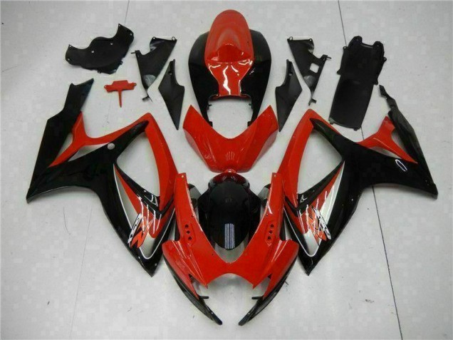 Billige Rot GSXR 600 / 750 K6 2006-2007 Motorrad Verkleidung Billige Rot GSXR 600 / 750 K6 2006-2007 Motorrad Verkleidung