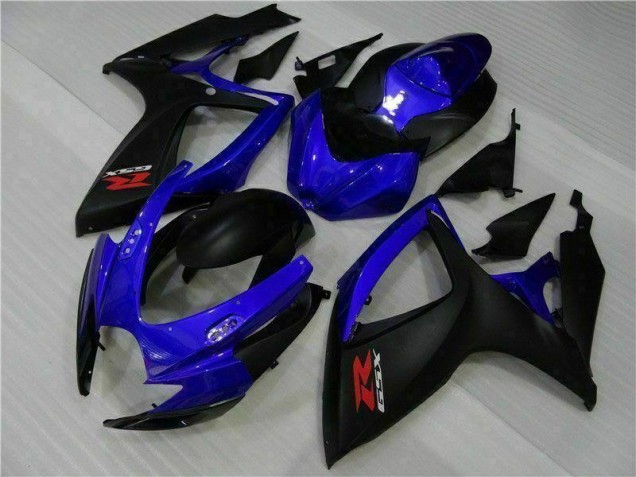 Billige Blau Schwarz GSXR 600 / 750 K6 2006-2007 Motorrad Verkleidungen Billige Blau Schwarz GSXR 600 / 750 K6 2006-2007 Motorrad Verkleidungen