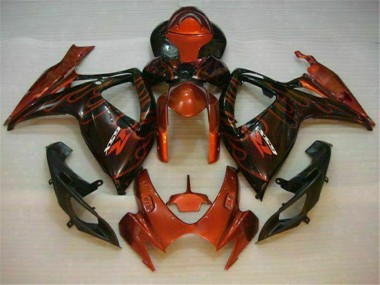 Billige Rot GSXR 600 / 750 K6 2006-2007 Motorrad Verkleidungen