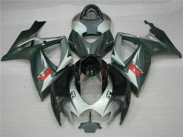 Billige Silber Schwarz GSXR 600 / 750 K6 2006-2007 Motorrad Verkleidungen Billige Silber Schwarz GSXR 600 / 750 K6 2006-2007 Motorrad Verkleidungen