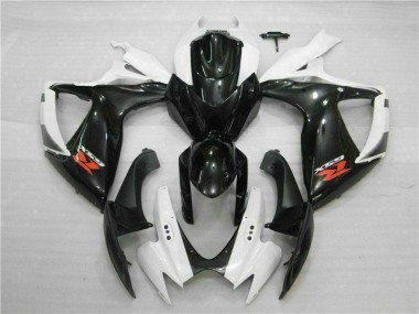 Billige Weiß Schwarz GSXR 600 / 750 K6 2006-2007 Motorrad Verkleidung