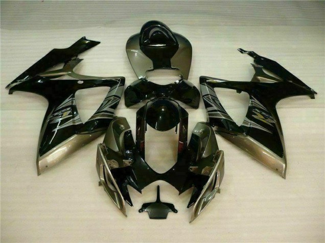 Billige Schwarz Grau GSXR 600 / 750 K6 2006-2007 Motorrad Verkleidungen Billige Schwarz Grau GSXR 600 / 750 K6 2006-2007 Motorrad Verkleidungen