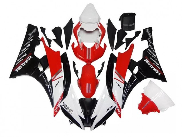Billige Weiß Rot Schwarz R6 2006-2007 Motorrad Verkleidung