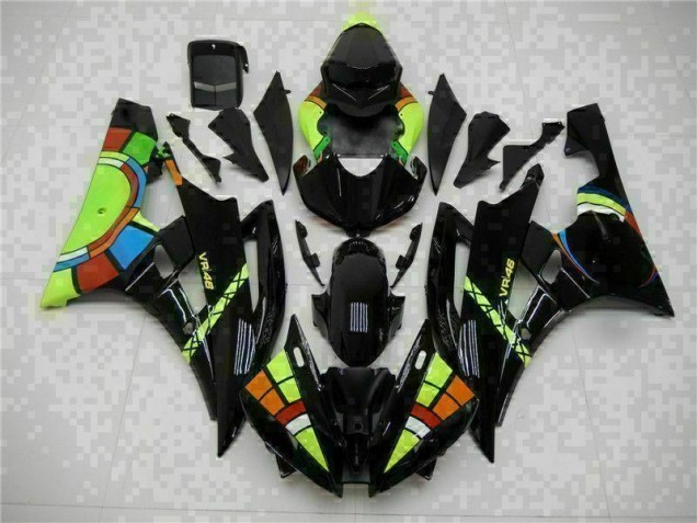 Billige Schwarz R6 2006-2007 Motorrad Vollverkleidung