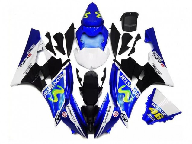 Billige Blau Schwarz Weiß R6 2006-2007 Motorrad Verkleidungen