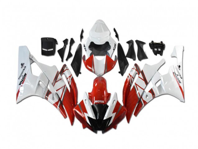 Billige Rot Weiß R6 2006-2007 Motorrad Verkleidungen Komplett Sets Billige Rot Weiß R6 2006-2007 Motorrad Verkleidungen Komplett Sets
