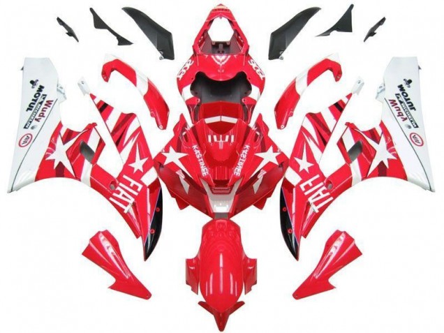 Billige Rot Weiß Star Fiat R6 2006-2007 Motorrad Verkleidungen