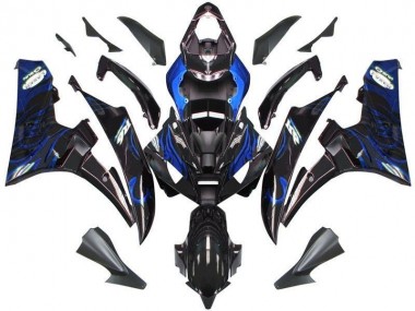 Billige Schwarze Blau Flamme R6 2006-2007 Motorrad Verkleidungen