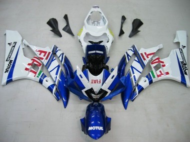 Billige Blau Weiß Motul Rot Fiat R6 2006-2007 Motorrad Verkleidungen
