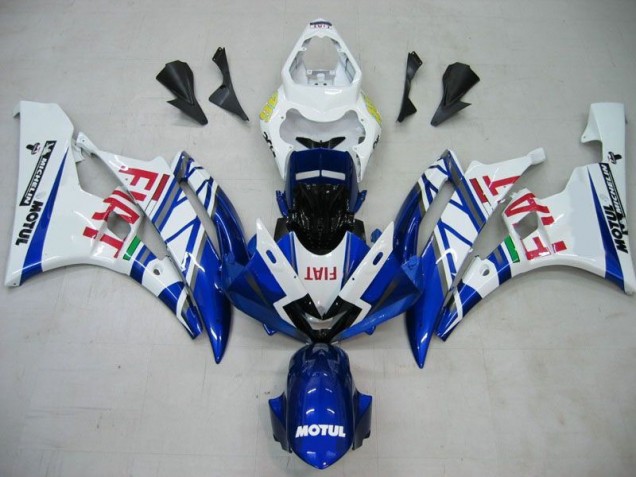 Billige Blau Weiß Motul Rot Fiat R6 2006-2007 Motorrad Verkleidungen