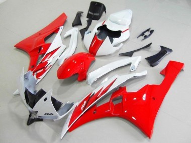 Billige Rot Weiß R6 2006-2007 Motorrad Verkleidung & Plastik