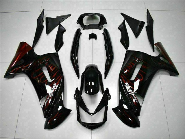 Billige Rot Flamme EX650 2006-2008 Motorrad Verkleidungen Billige Rot Flamme EX650 2006-2008 Motorrad Verkleidungen