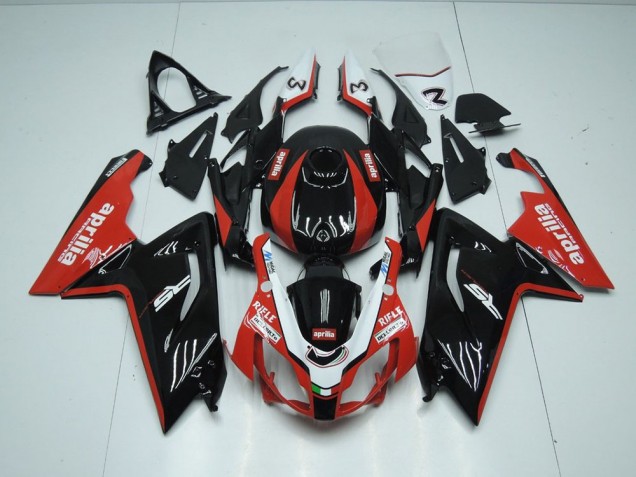 Billige Schwarz und Rot RS 125 2006-2011 Motorrad Verkleidungen Billige Schwarz und Rot RS 125 2006-2011 Motorrad Verkleidungen