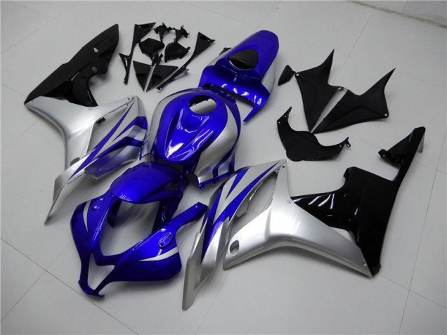 Billige Blau Silber Schwarz CBR 600 RR 2007-2008 Motorrad Verkleidungen Billige Blau Silber Schwarz CBR 600 RR 2007-2008 Motorrad Verkleidungen