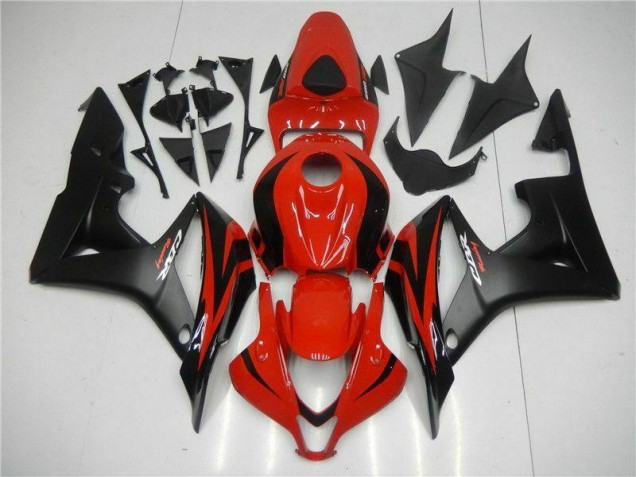 Billige Schwarz Rot CBR 600 RR 2007-2008 Motorrad Verkleidungen Komplett Sets Billige Schwarz Rot CBR 600 RR 2007-2008 Motorrad Verkleidungen Komplett Sets
