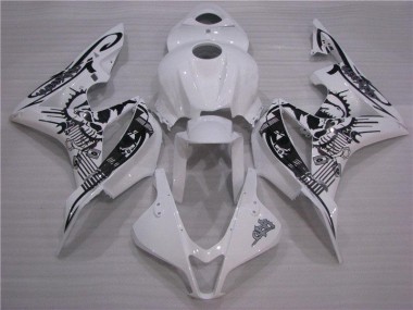 Billige Schwarz Weiß CBR 600 RR 2007-2008 Motorrad Verkleidung