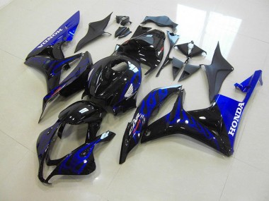 Billige Schwarze Blau Flamme CBR 600 RR 2007-2008 Motorrad Verkleidungen