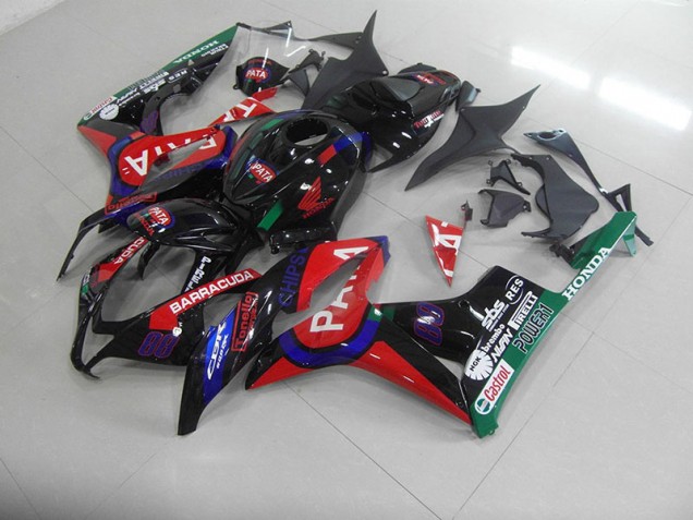 Billige Schwarz Rot Pata CBR 600 RR 2007-2008 Motorrad Verkleidungen Billige Schwarz Rot Pata CBR 600 RR 2007-2008 Motorrad Verkleidungen
