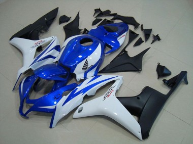 Billige Blau Weiß Matt Schwarz CBR 600 RR 2007-2008 Motorrad Verkleidungen
