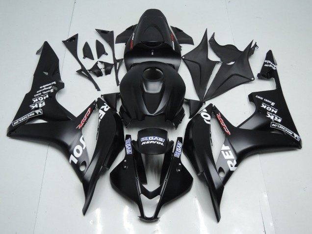 Billige Matt Schwarzer Repsol CBR 600 RR 2007-2008 Motorrad Verkleidungen Billige Matt Schwarzer Repsol CBR 600 RR 2007-2008 Motorrad Verkleidungen