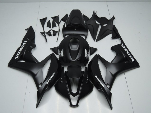 Billige Matt Schwarz mit Weißem Aufkleber CBR 600 RR 2007-2008 Motorrad Verkleidungen Billige Matt Schwarz mit Weißem Aufkleber CBR 600 RR 2007-2008 Motorrad Verkleidungen