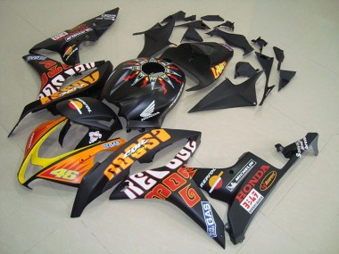 Billige Matt Schwarzer Rossi CBR 600 RR 2007-2008 Motorrad Verkleidungen