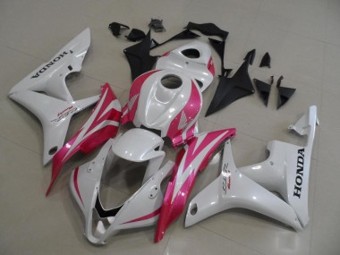 Billige Perl Weiß mit Rosa CBR 600 RR 2007-2008 Motorrad Verkleidungen